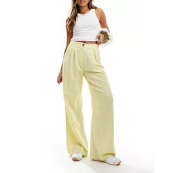 Reclaimed Vintage mensy wide leg trouser in linen look