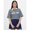 Oversized Stripe Polo Shirt